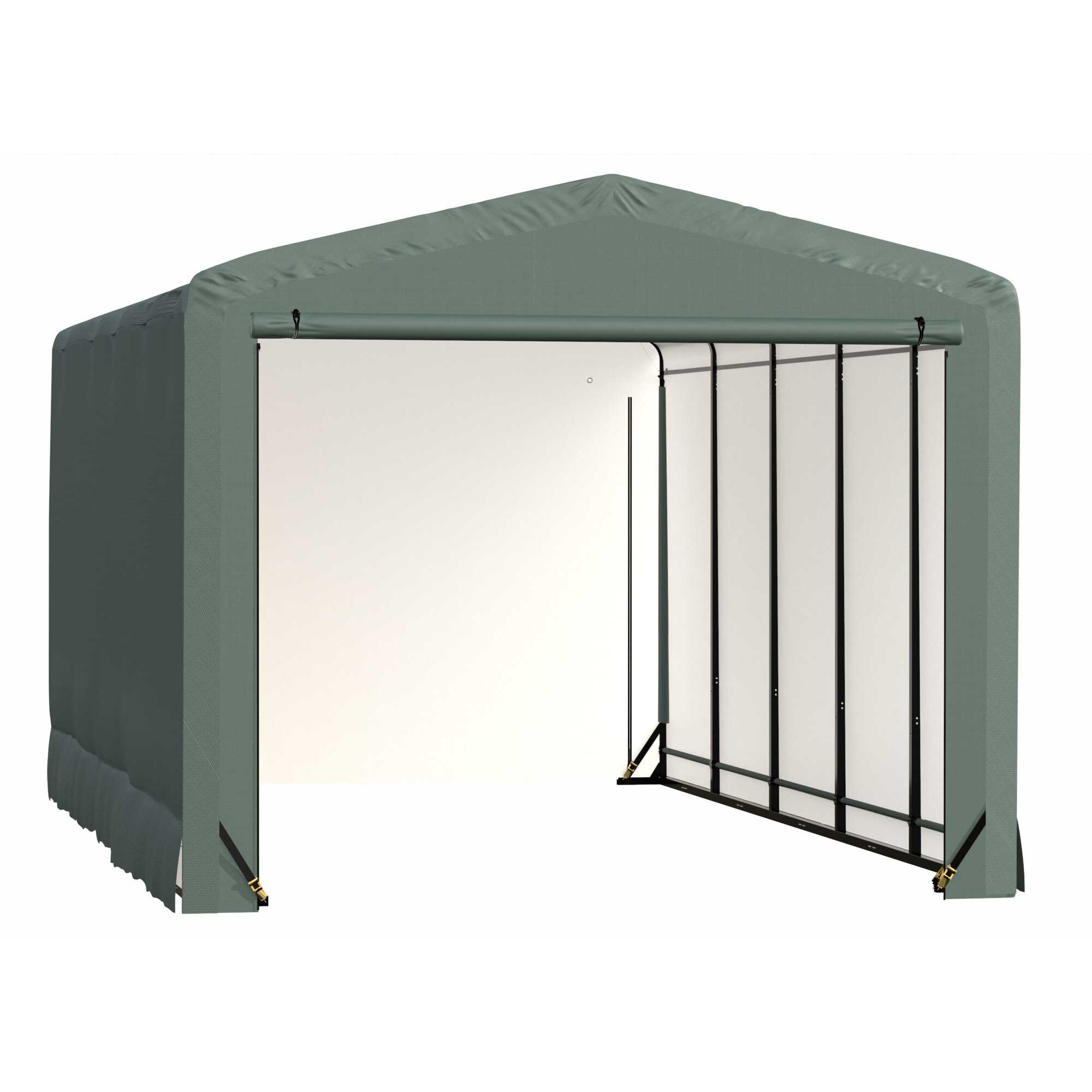 ShelterLogic ShelterTube Wind and Snow Rated Garage - 12ft. x 23ft. x 10ft., 9 Oz. Waterproof Fabric, Steel Frame, Model# SQAACC0104C01202310
